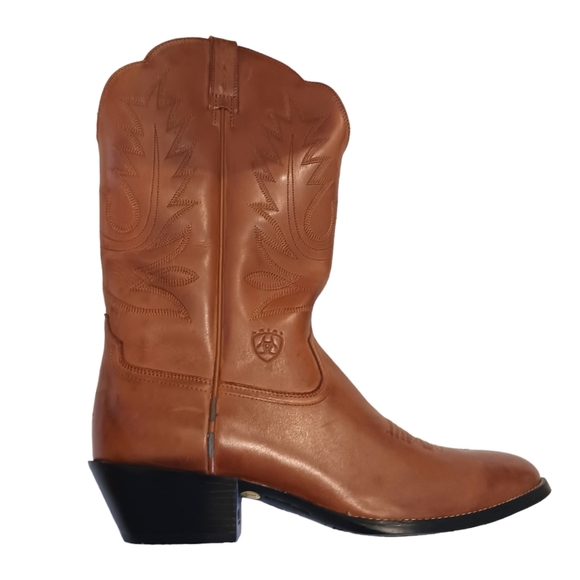 10/11B Ariat Womens Western Boots Cowboy Leather Brown Style 15718 - Picture 2 of 14